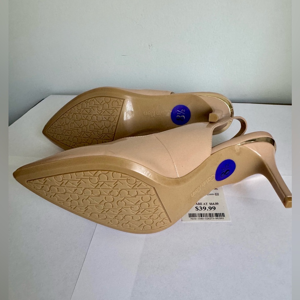 NWT Calvin Klein Slingback Heels, 8.5 - Picture 4 of 5